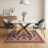 Ornate Red Persian Medallion Rug