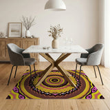 Multi-color and Patterns Vibrant Multi-Color Mandala Geometric Area Rug
