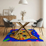 Playful Cartoon Cat Area Rug