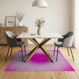 Vibrant Pink Sunburst Area Rug