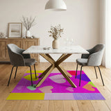 Playful Pixel Hearts Multi-Color Area Rug