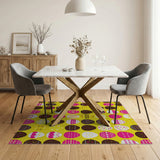 Playful Easter Egg Multi-Color Area Rug
