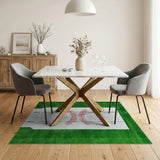 Baseball Diamond Turf Area Rug