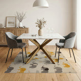 Playful Elephant Giraffe Kids Area Rug