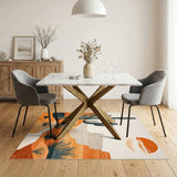 Southwestern Desert Cactus Sunset Rug