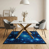 Luminous Starfield Blue Area Rug