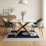 Cute Pixel Polar Bear Area Rug