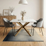 Modern Beige Gradient Dot Area Rug