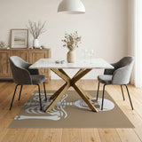 Skeleton Silhouette Area Rug