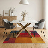 Vibrant Multi-Color Geometric Block Rug