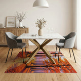 Autumn Forest Path Area Rug