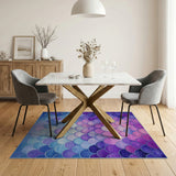 Mermaid Scale Watercolor Area Rug