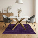 Purple Musical Score Area Rug