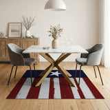 Distressed Texas Lone Star Flag Area Rug
