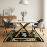 Bear Fox Heritage Tribal Area Rug