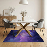 Abstract Area Purple Purple Cosmic Nebula Area Rug