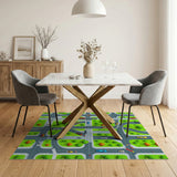Vibrant City Streets Kids Cartoon Area Rug