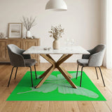 Lime Green Pixelated Butterfly Area Rug