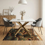 Southwestern Desert Cacti Sunset Area Rug