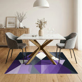Purple Geometric Modern No. 3 Area Rug