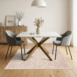 Pink Floral Vintage No. 19 Area Rug
