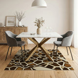 Giraffe Geometric Spots Area Rug