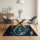 Cosmic Galaxy Earth Interconnection Area Rug