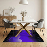 Abstract Area Purple Purple Wave Abstract Area Rug