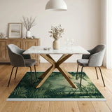 Moonlit Fern Forest Area Rug