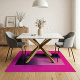 Pink Halftone Gradient Abstract Area Rug