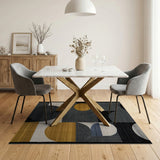 Multi-color and Patterns Abstract Geometric Modern Area Rug