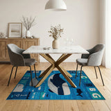 Whale ABC Ocean Alphabet Kids Rug
