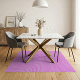 Pink Swirling Waves Abstract Area Rug