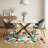 Vibrant Vegetable Garden Washable Area Rug