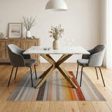 Multi-Color Horizontal Stripe Area Rug