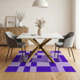 Geometric Modern Purple Geometric Patchwork Area Rug