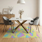 Whimsical Pastel Clouds Kids Area Rug
