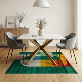 Vibrant Geometric Multi-Color No. 3 Area Rug