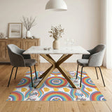 Rainbow Mice and Cheese Kids Area Rug