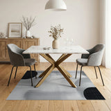 Geometric Modern Black White Halftone Geometric Area Rug