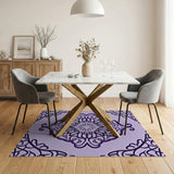 Purple Persian Mandala Area Rug
