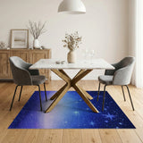 Sparkling Starry Night Blue Area Rug