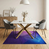 Purple to Blue Ombre Plush Area Rug