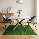 Lush Green Turf Grass Area Rug