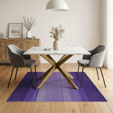 Purple Ombre Gradient Stripe Area Rug