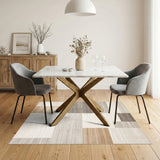 Geometric Modern Beige Geometric Area Rug