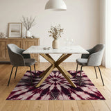 Spider Web Tie-Dye Area Rug