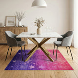 Starry Ombre Pink to Purple Area Rug