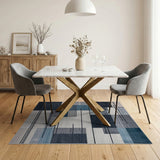Grey Geometric Modern Modern Geometric Grey Area Rug