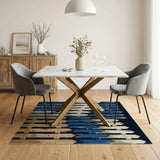 Weathered Picket Fence Area Rug